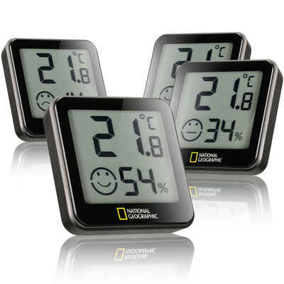 NATIONAL GEOGRAPHIC Hygrometer Thermo-/Hygrometer Tempy 4er-Set