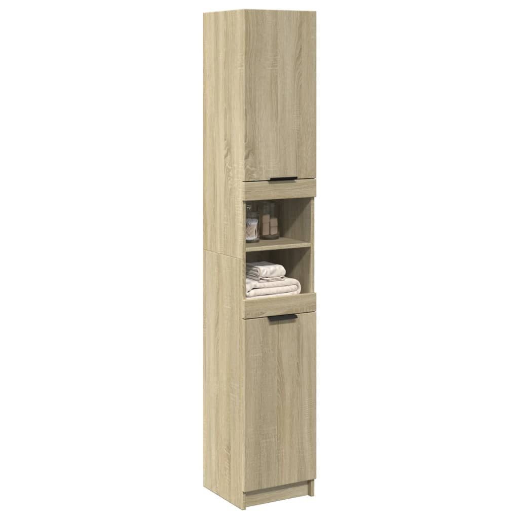 vidaXL Badezimmerspiegelschrank Badschrank Sonoma-Eiche 32x34x188,5 cm günstig online kaufen