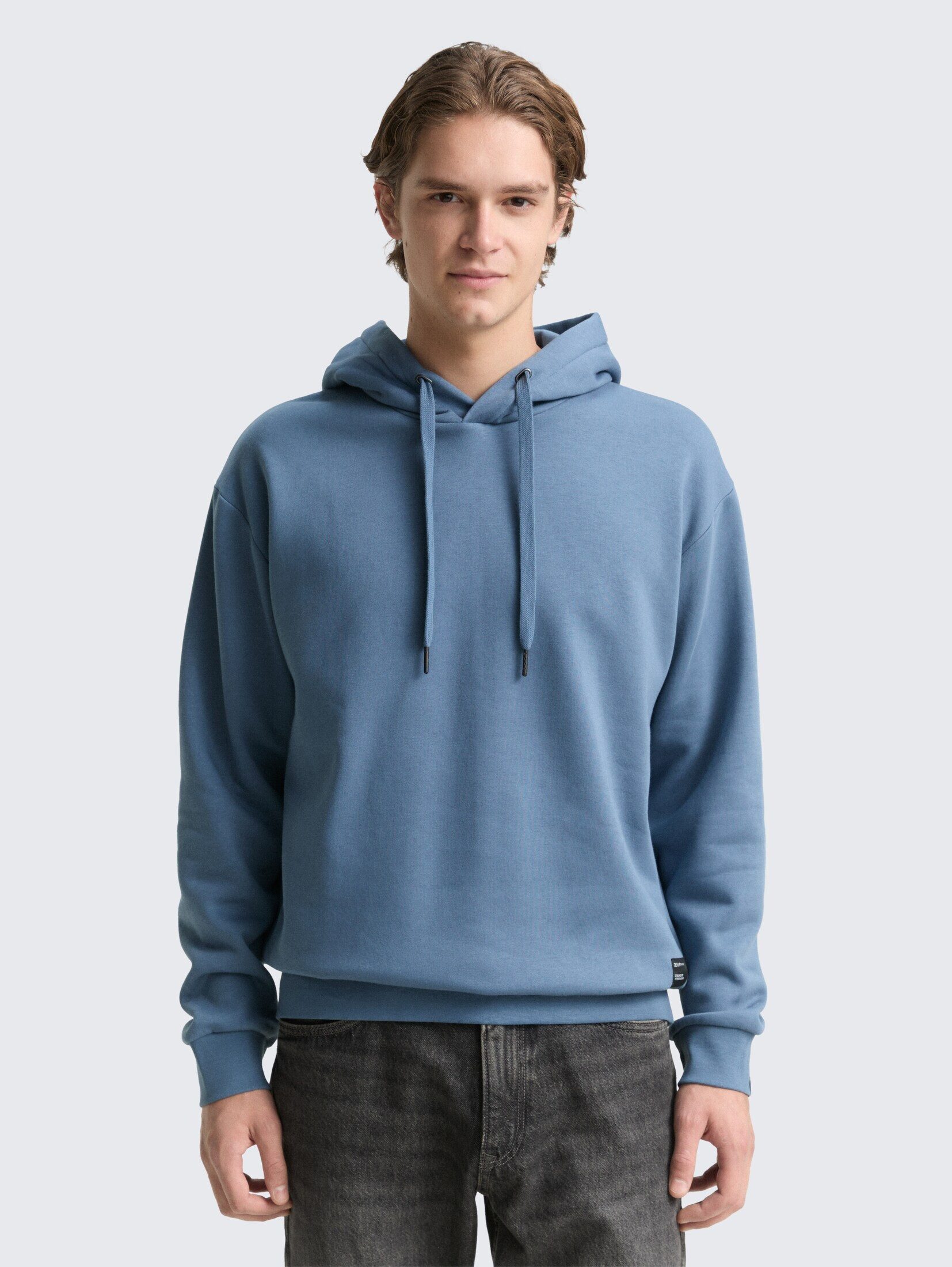 TOM TAILOR Denim Sweatshirt Strick & Sweatshirts Hoodie Sweatshirt mit Logo-Badge