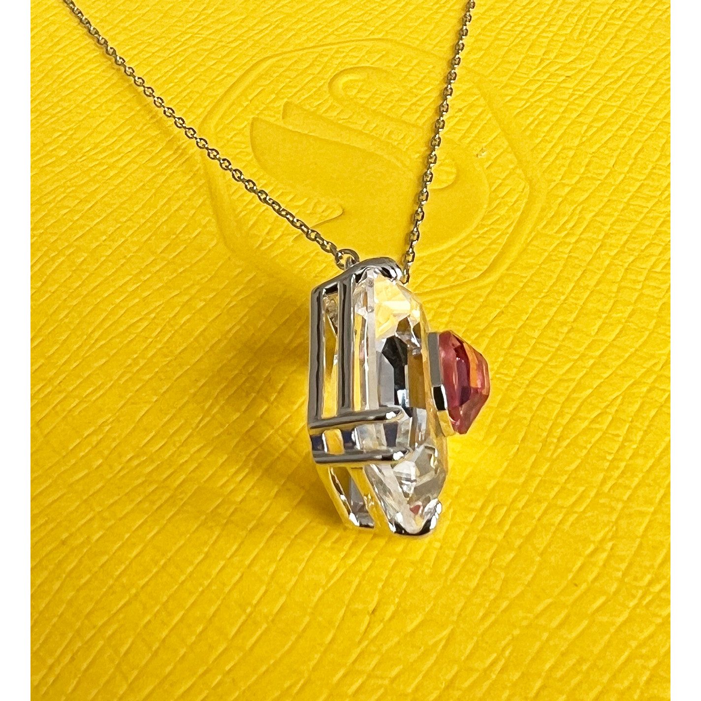 Swarovski Kette mit Anhänger silberfarb...