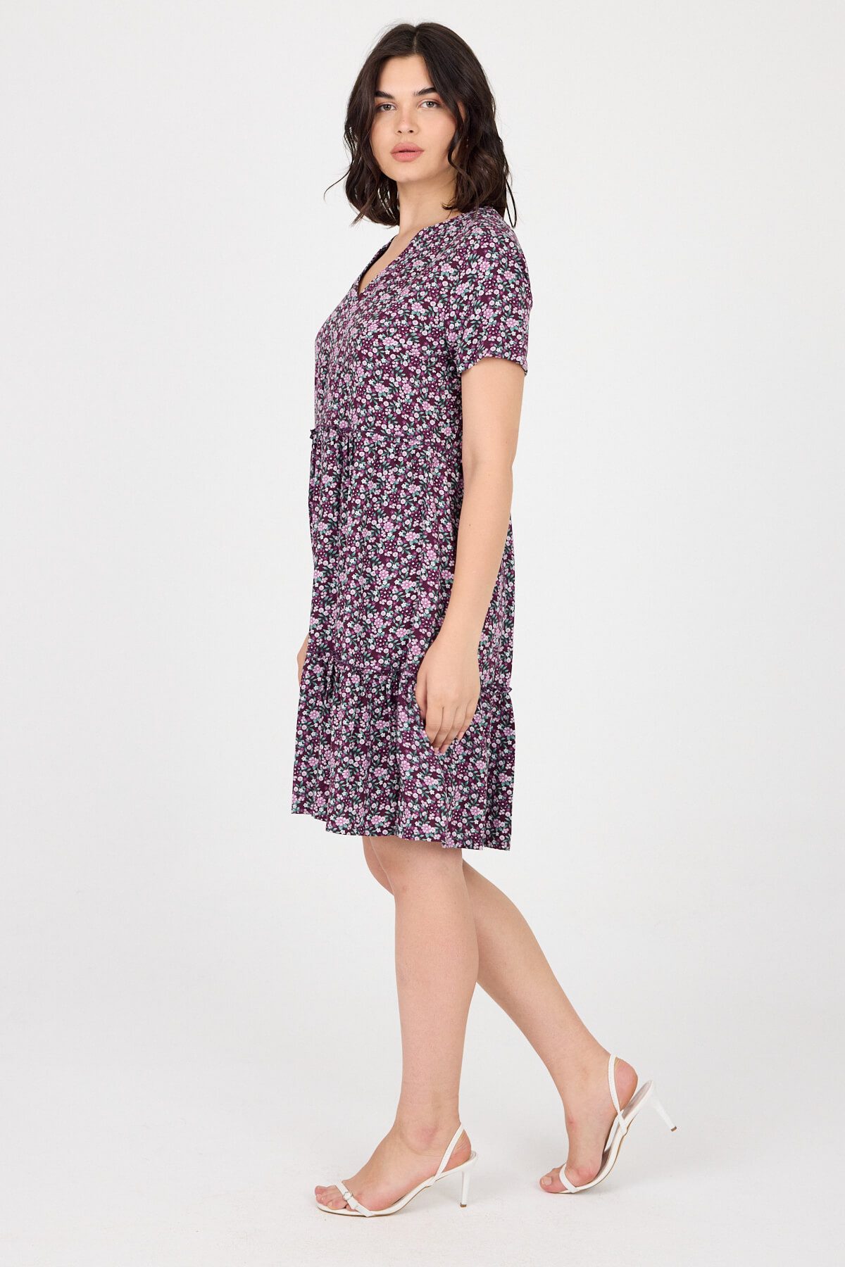 Phistan Midikleid Damenkleid aus Webstoff günstig online kaufen