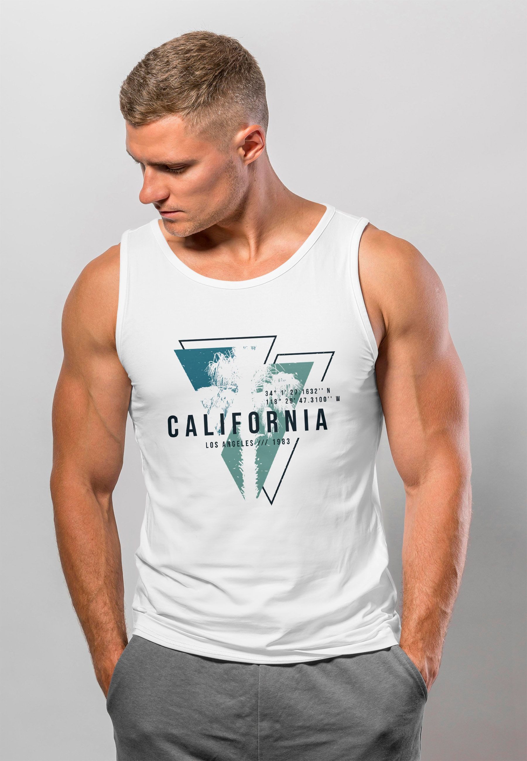 Neverless Tanktop Herren Tank-Top California Los günstig online kaufen