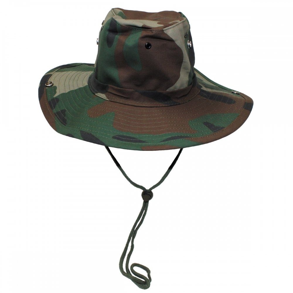 MFH Outdoorhut Buschhut (Schlapphut),woodland mit Kinnband, günstig online kaufen