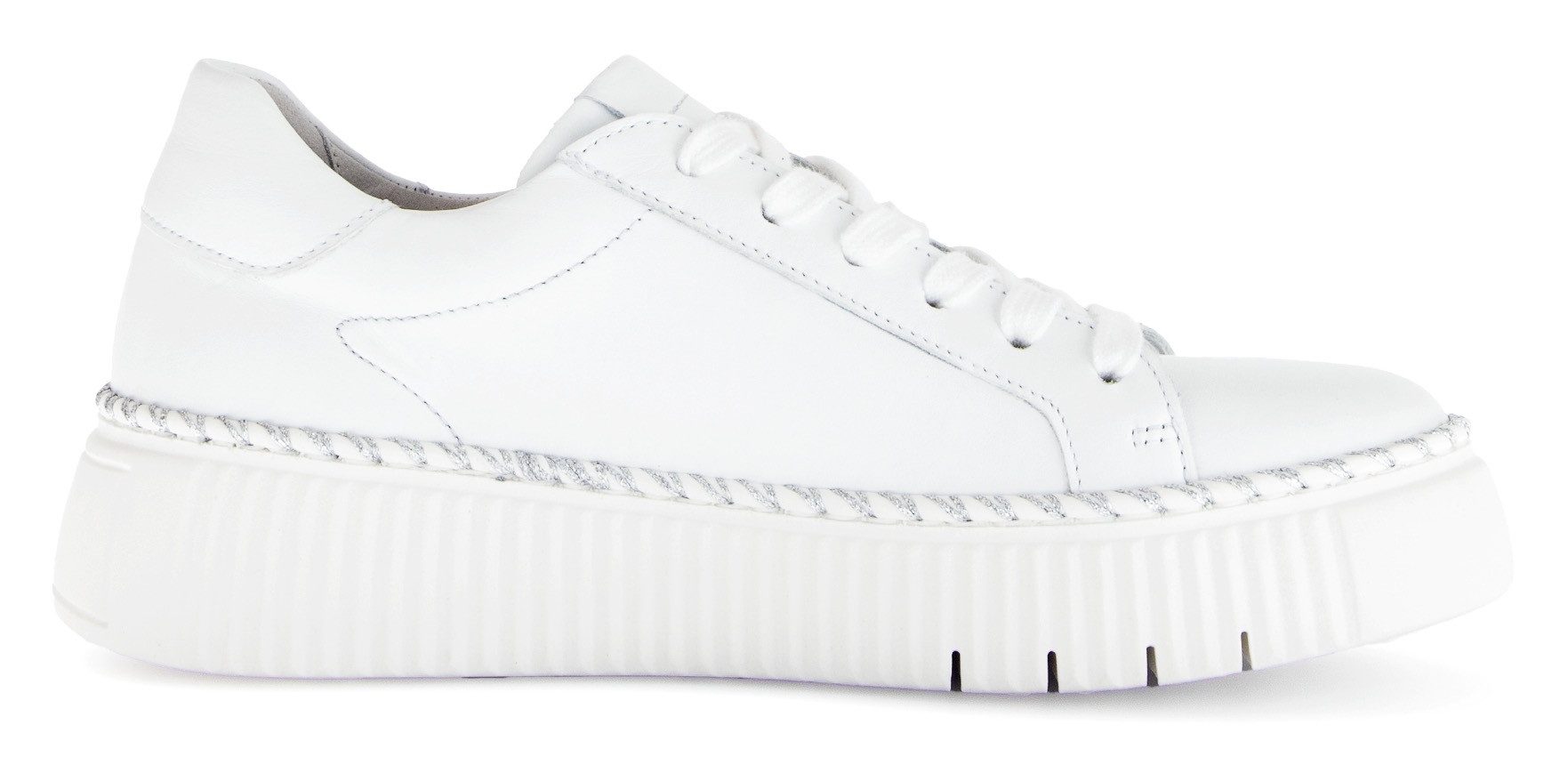 Gabor Plateausneaker, Freizeitschuh, Halbschuh, Schnürschuh mit Kontrast-Rahmennaht