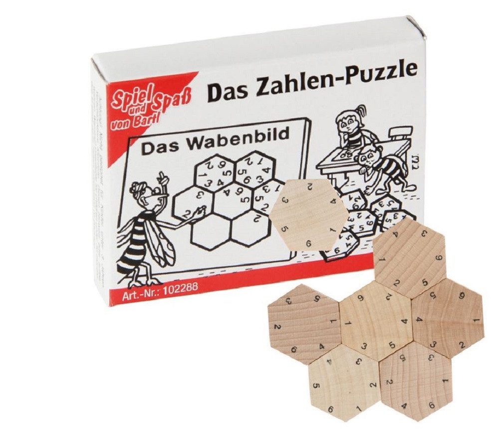 Bartl Spiel Knobelspiele, IQ Holzpuzzle, Geduldspiel aus Holz, Mini Puzzlespaß, ideal als Geschenk