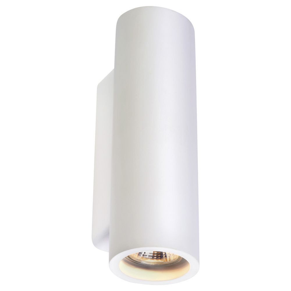 SLV Wandleuchte Wandelbare Wandleuchte Plastra Tube aus Gips, rund, beliebig