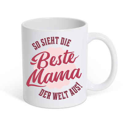 Youth Designz Tasse »Beste Mama der Welt Kaffeetasse Geschenk«, Keramik, mit liebem Spruch