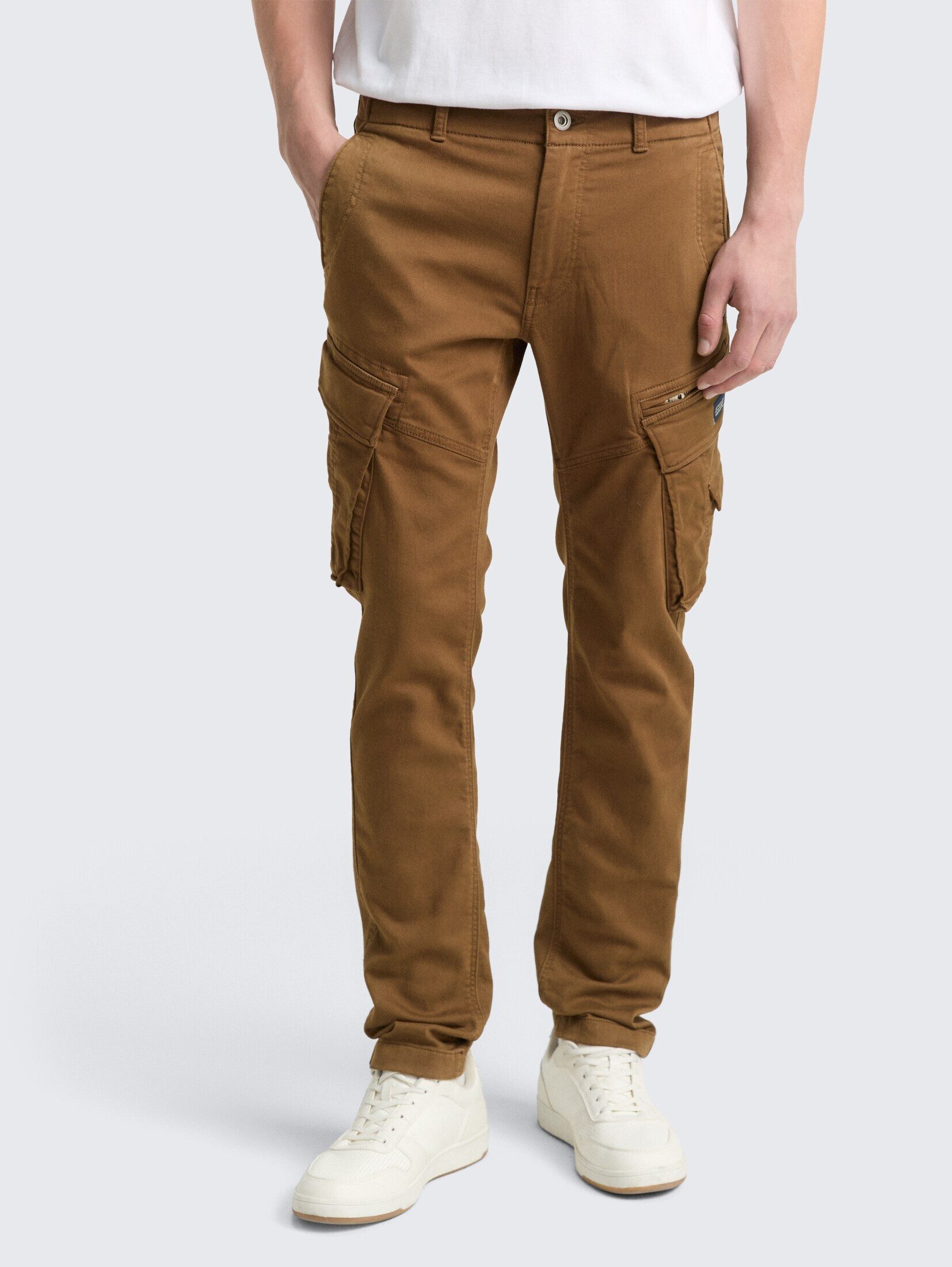 TOM TAILOR Chinohose Hosen & Chino Tapered Cargo Hose mit Stretch