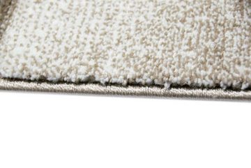 Teppich Designer Teppich Moderner Teppich Wohnzimmer Teppich Kurzflor Teppich mit Konturenschnitt Karo Muster Multi Farben Orange Grün Braun, Teppich-Traum, rechteckig, Höhe: 13 mm