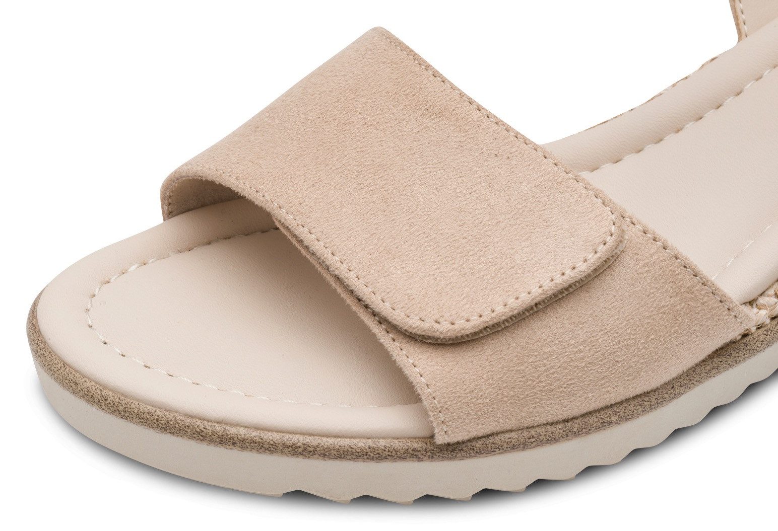 Tamaris Keilsandalette, Riemchensandale, Sommerschuh in veganer Verarbeitung