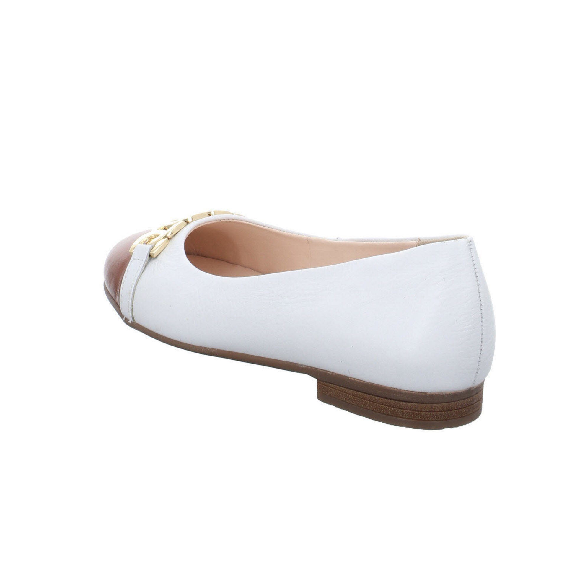 Glattleder 044948 Ballerina weiß Ballerina Flats Schuhe Sardinia Ara Bequem Ballerinas