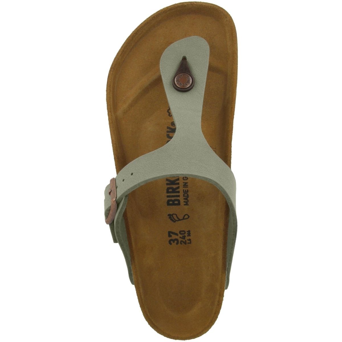 Birkenstock Gizeh Birko-Flor Nubuk normal Unisex Erwachsene Zehentrenner Sandalen, Sandaletten, Sommerschuhe, Badeschuhe, Zehentrenner