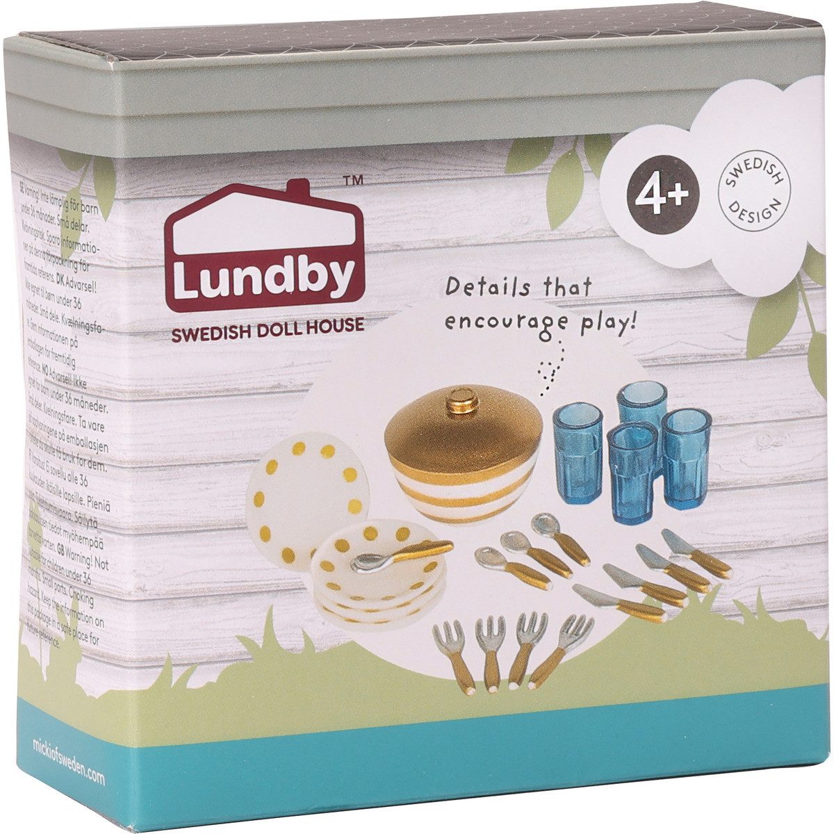 Lundby Puppenhausmöbel Tafelservice Mädchen