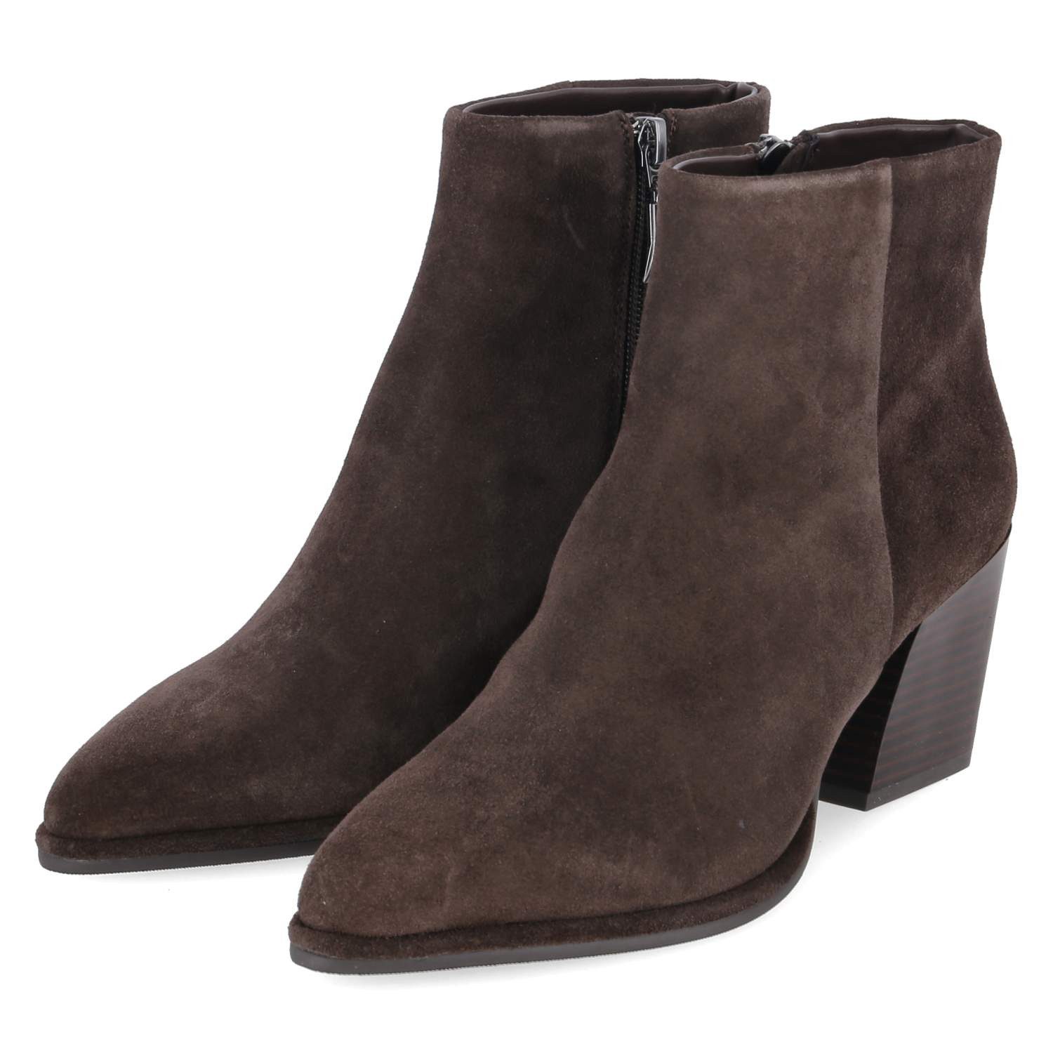 Kaerlek Kaerlek Ankle Boots Eithel 02 TDM Damen Rauleder brown Schlupfstiefel