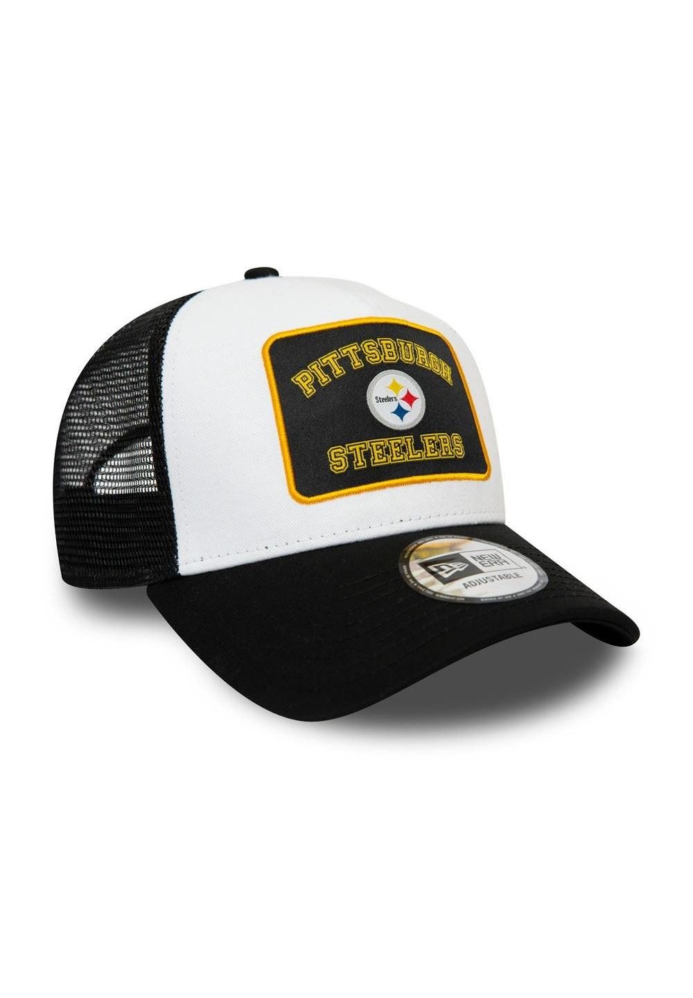 New Era Baseball Cap Pittsburgh Steelers NFL Graphic Patch White Black A-Frame Adjustable T (1-St)