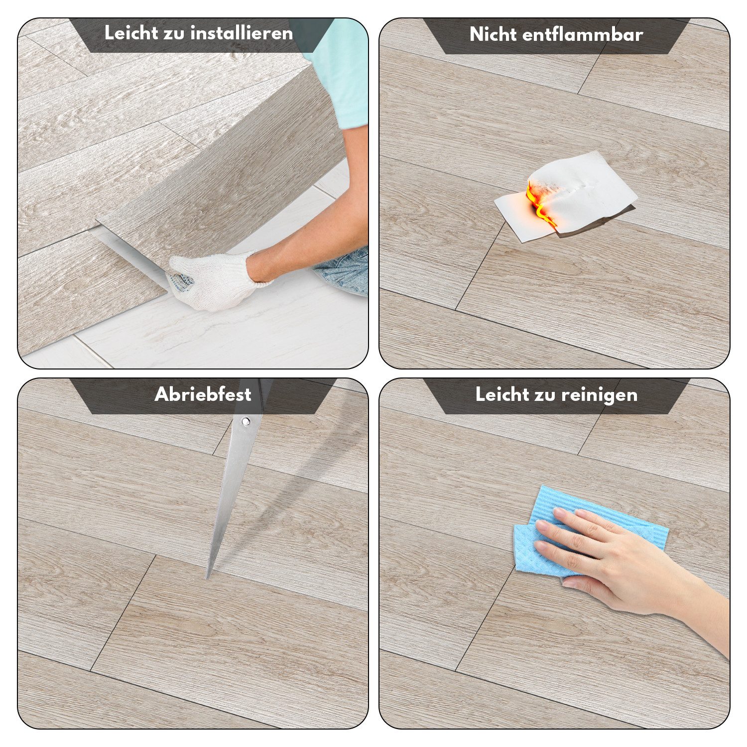 Selbstklebendes Vinyl-Laminat In Eichenoptik – Ca. 1–10 M², Modernes Design