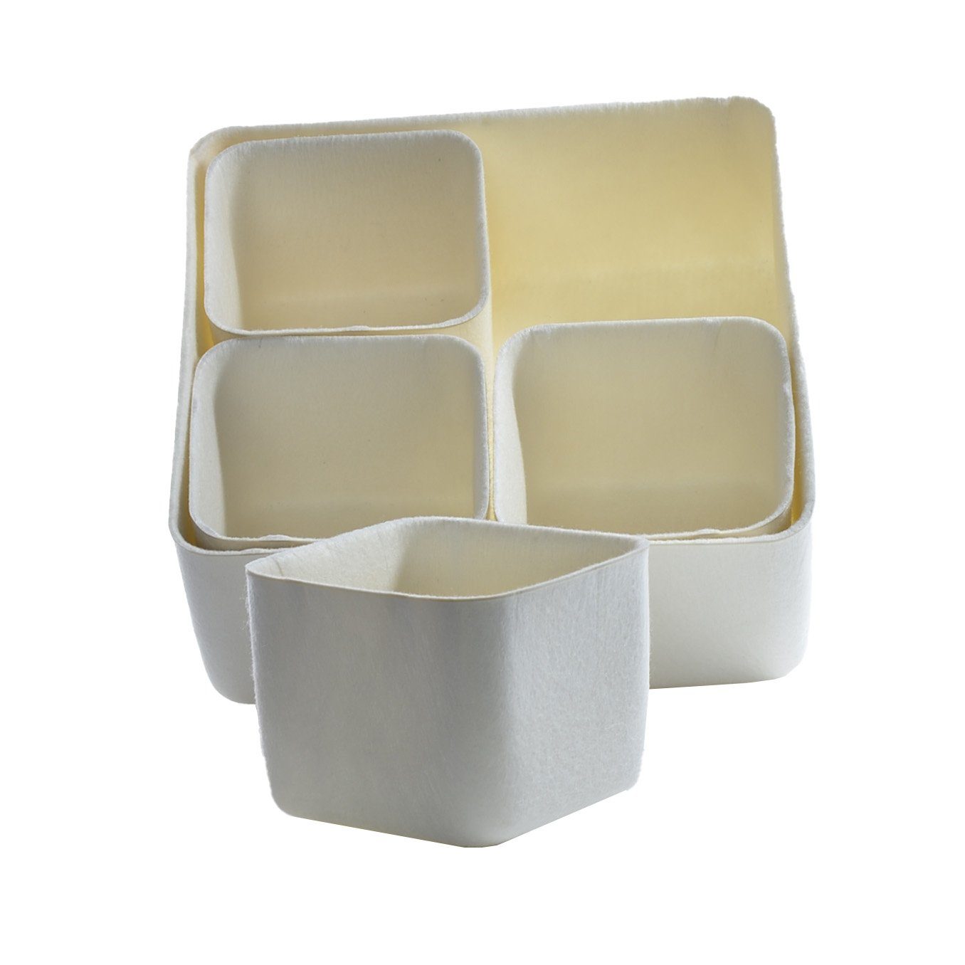 B&S Aufbewahrungsbox Aufbewahrungbox Filz creme Organizer günstig online kaufen