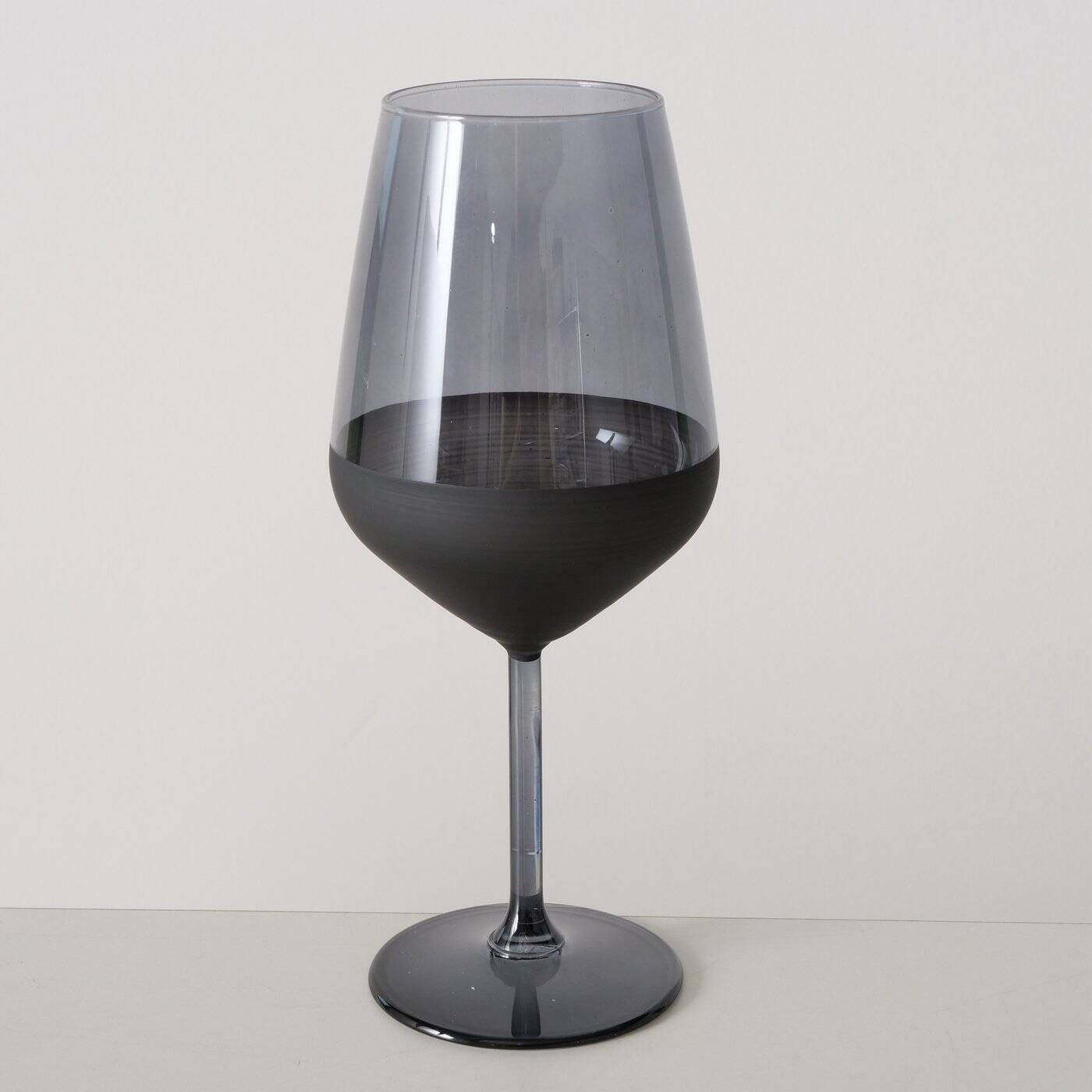 BOLTZE GRUPPE GmbH Weinglas Weinglas MOLUNA, schwarzes Glas, Glas