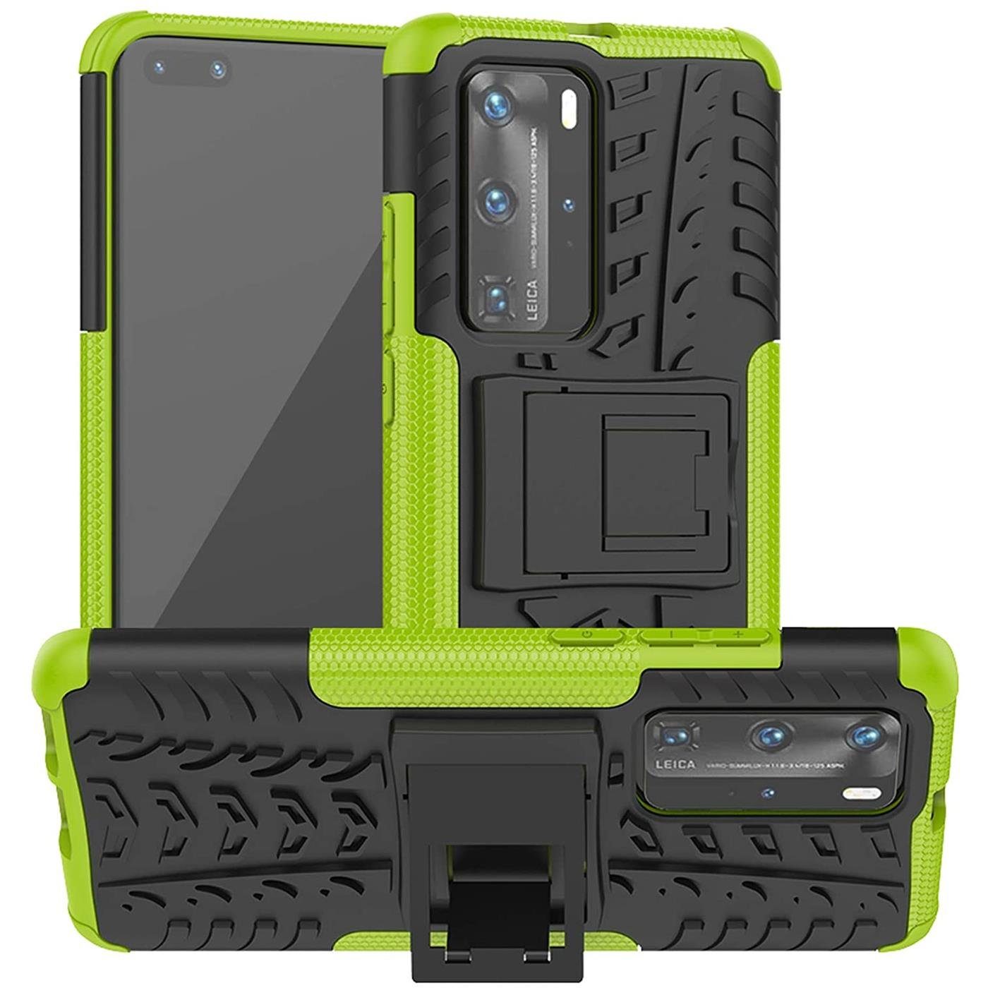 CoolGadget Handyhülle Outdoor Case Hybrid Cover für Huawei P40 Pro 6,58 Zoll, Schutzhülle extrem robust Handy Case für Huawei P40 Pro Hülle