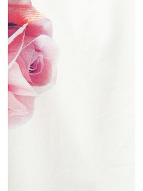 Esprit Maxikleid Kleid mit Print und Puffsaum