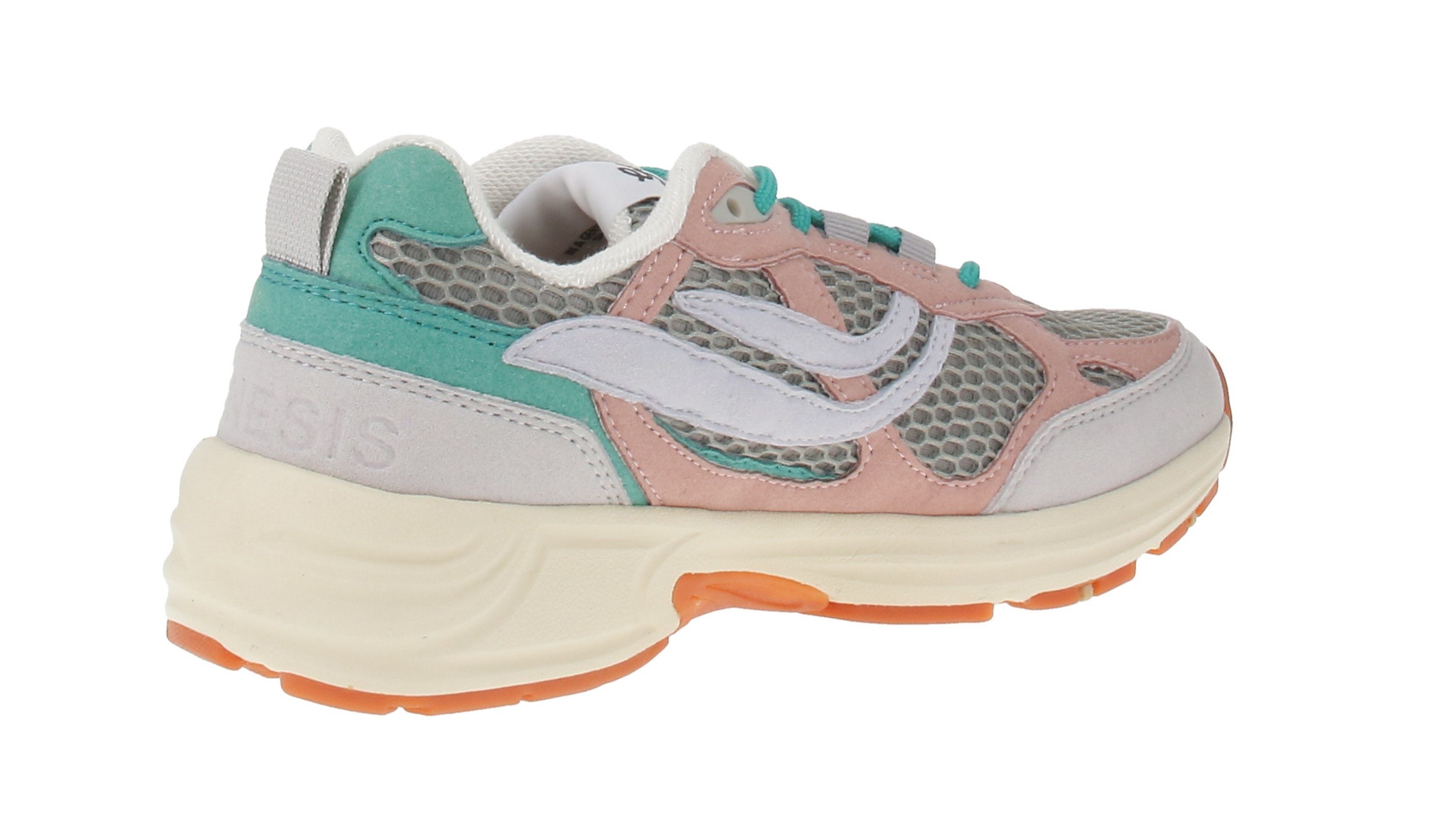 Genesis Footwear Genesis 1005848 G-Eco`99 2-Tone Mesh - Damen Sneaker - Grey-Rose-Grey Sneaker