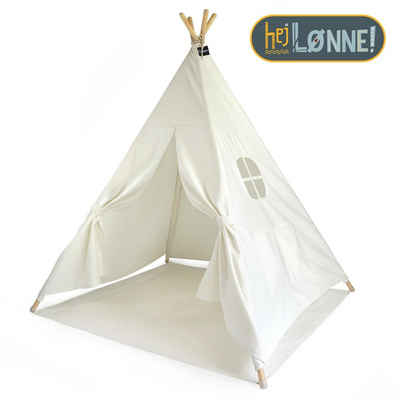 Hej Lønne Tipi-Zelt Tipi Zelt für Kinder weiß einfarbig Kinderzelt, (6er Set)