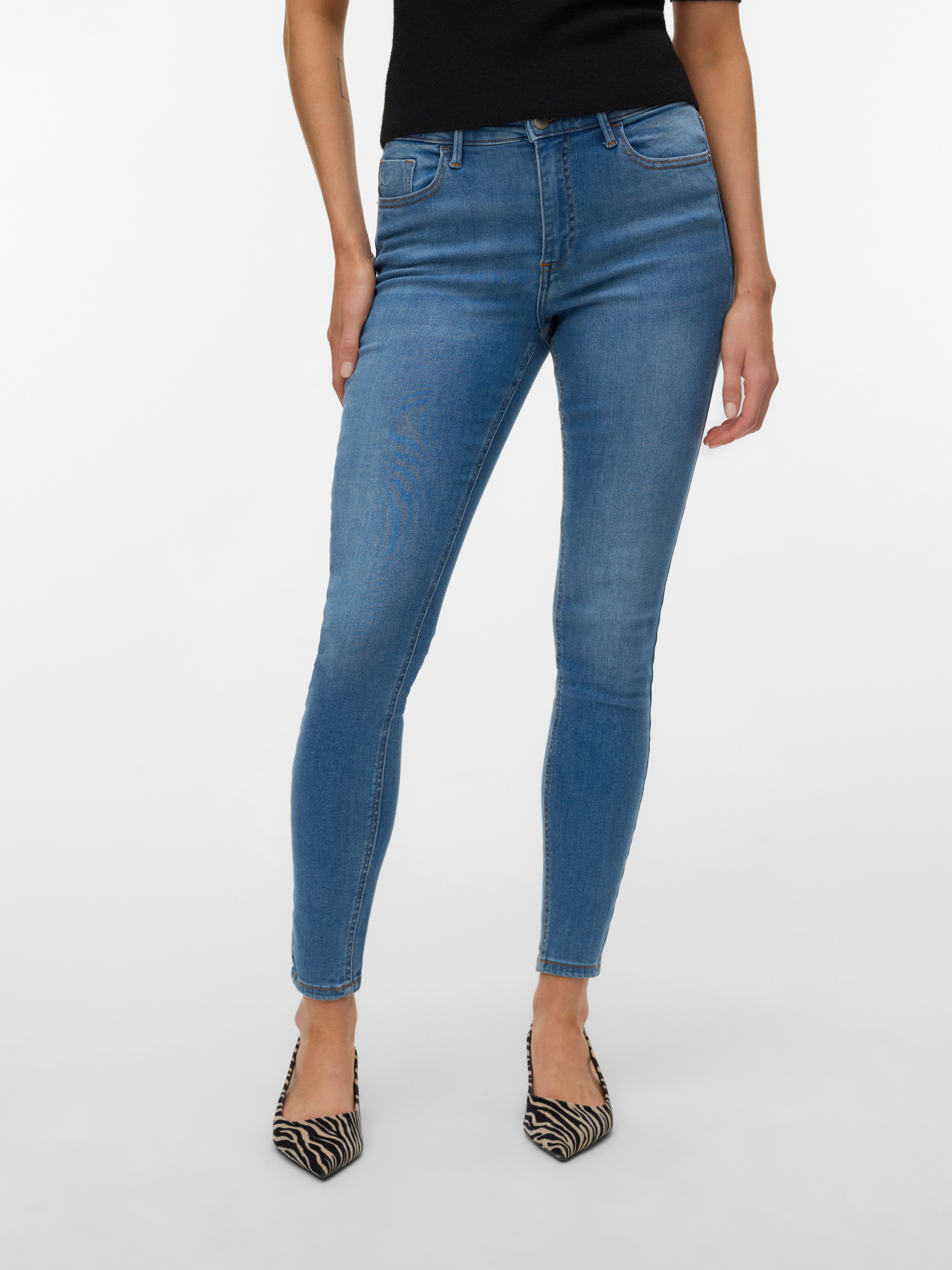 Vero Moda Skinny-fit-Jeans VMPOLLY MR SKINNY JEANS RA3049 NOOS Baumwollmisc günstig online kaufen