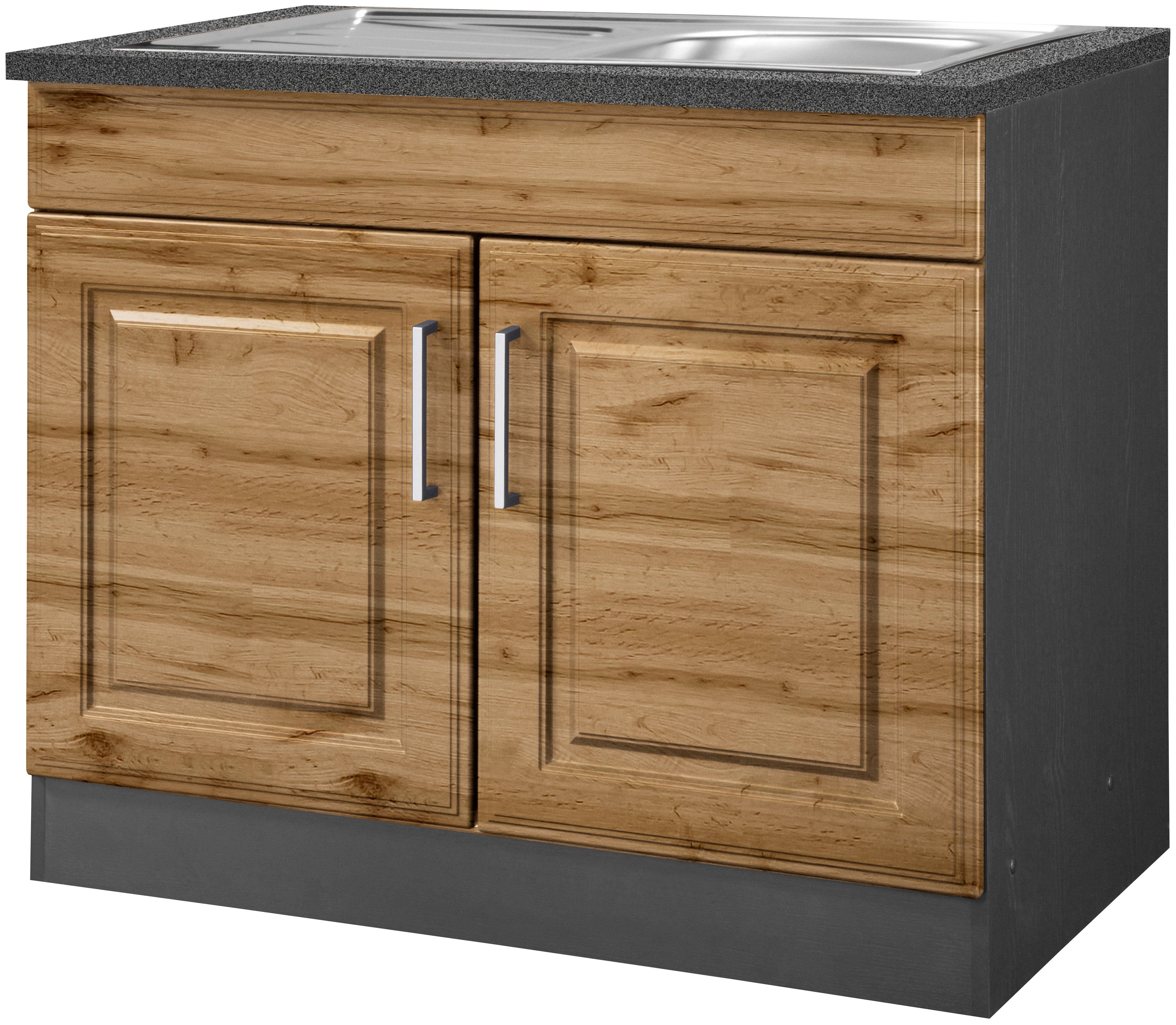 HELD MÖBEL Spülenschrank Stockholm hochwertige MDF-Fronten günstig online kaufen