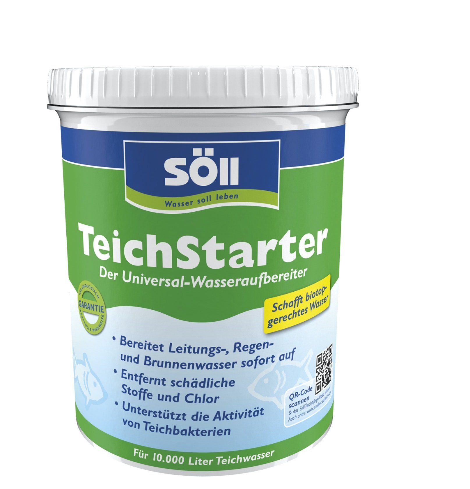 SÖLL Gartenpflege-Set Söll Wasseraufbereiter 1 Kg Teichstarter für 10 Qbm