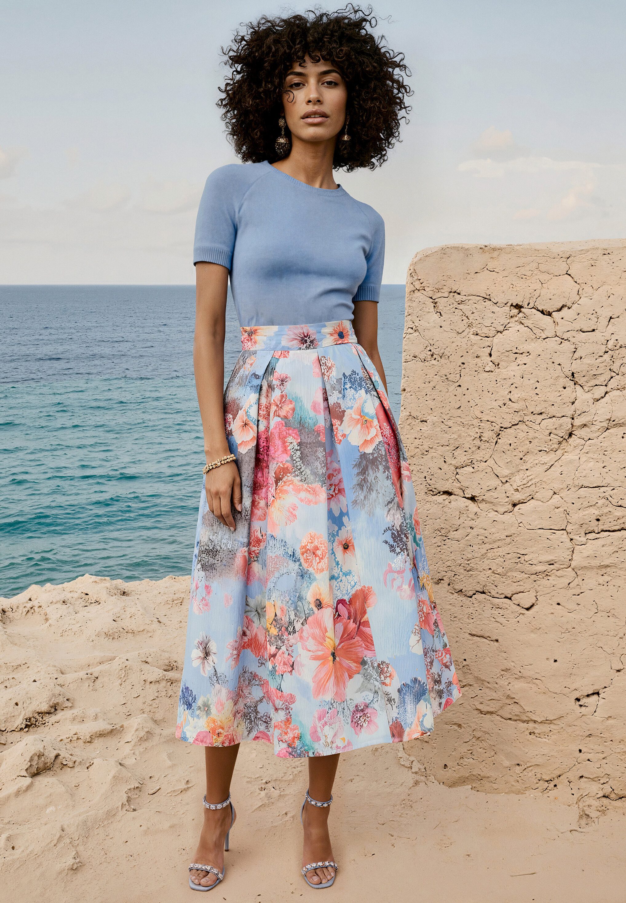 Vera Mont Minirock Damen mit Jacquard