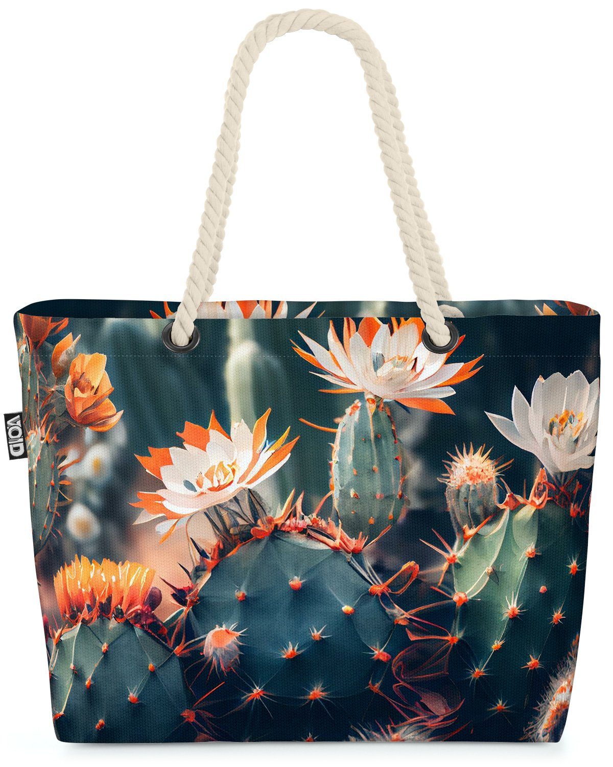 VOID Strandtasche (1-tlg), Kaktusblüte Blume Kakteen arizona kakteen kaktus zimmerpflanze kaktee