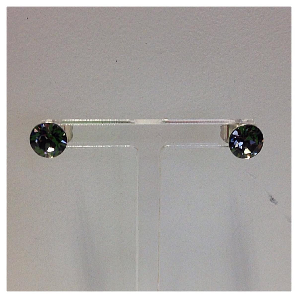 Edelschmiede925 Ohrstecker-Set Edelschmiede925 Ohrstecker Modeschmuck (Stift = Titan) m Swarovski