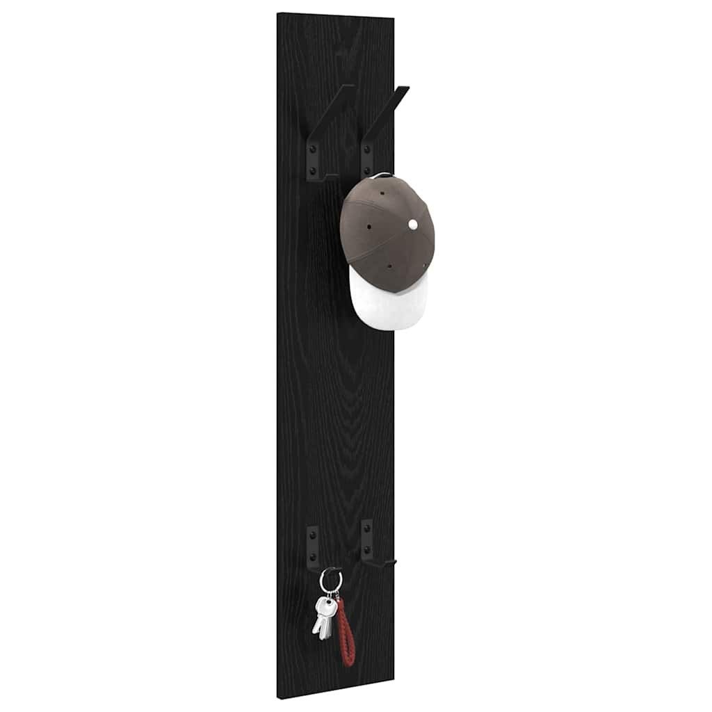 vidaXL Regal Wandmontierter Kleiderständer Schwarze Eiche günstig online kaufen