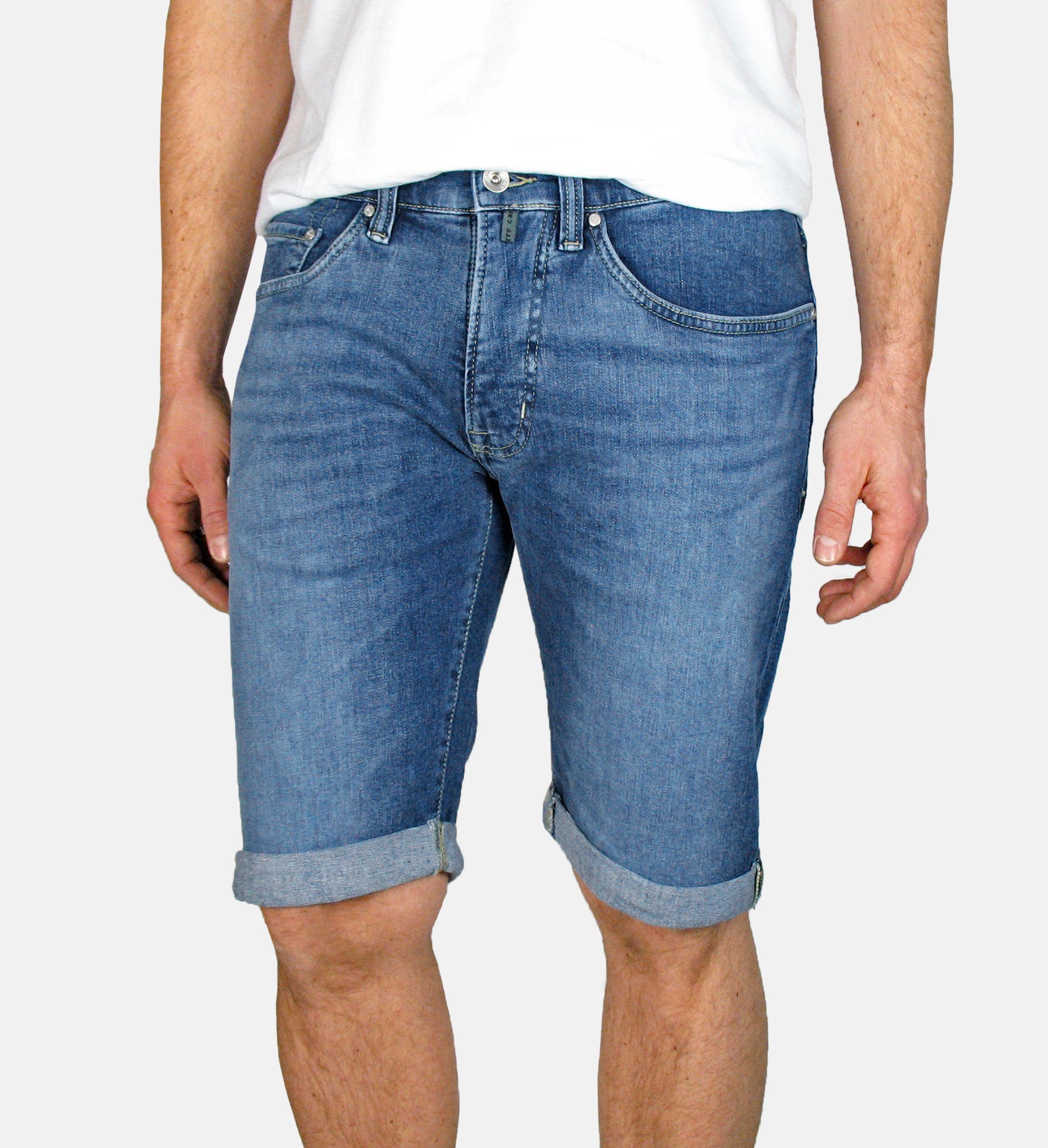 Pierre Cardin Jeansshorts Bermuda Stretch-Denim Blue Fashion