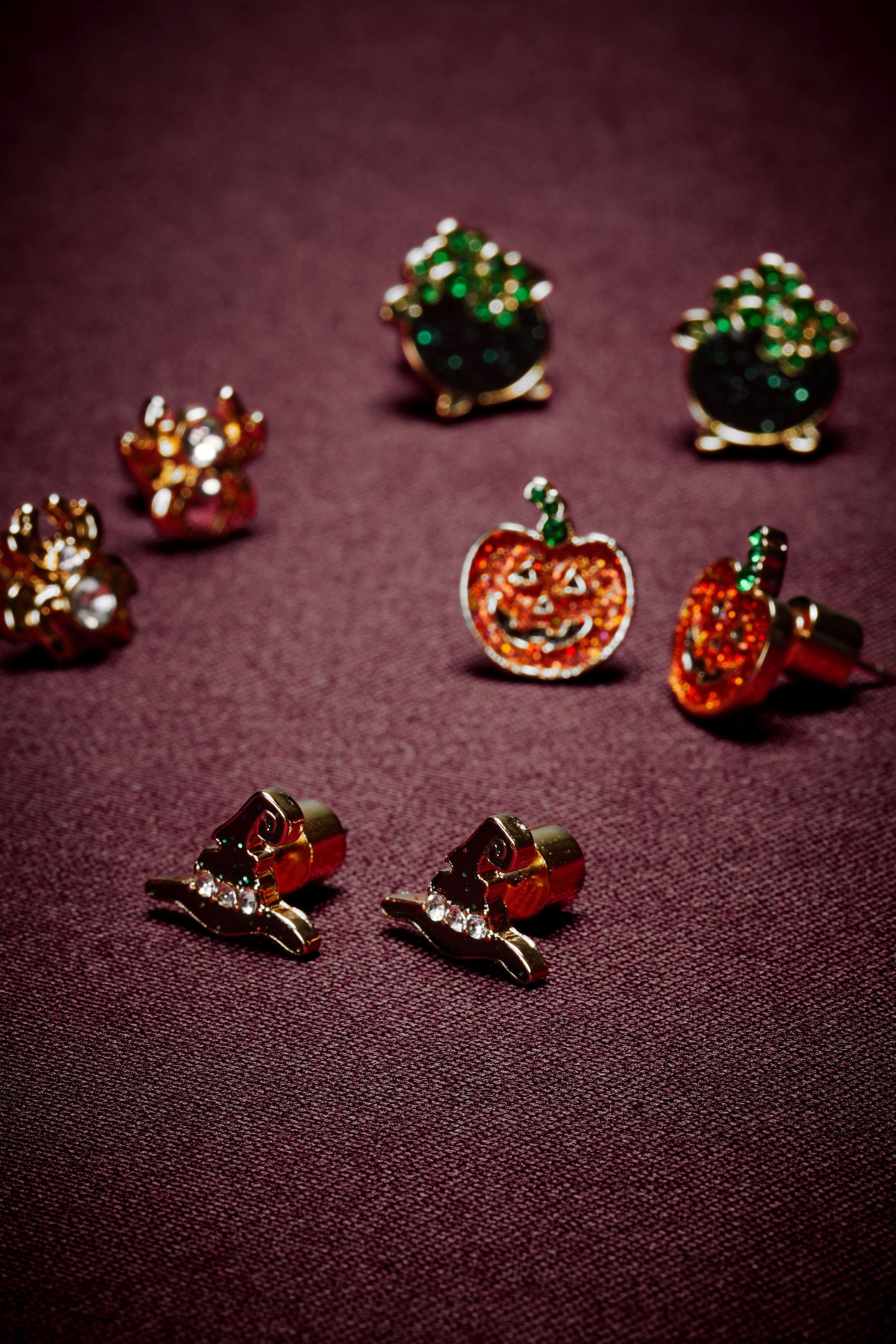 Next Ohrring-Set Ohrstecker Halloween, 4er-Pack (4-tlg)