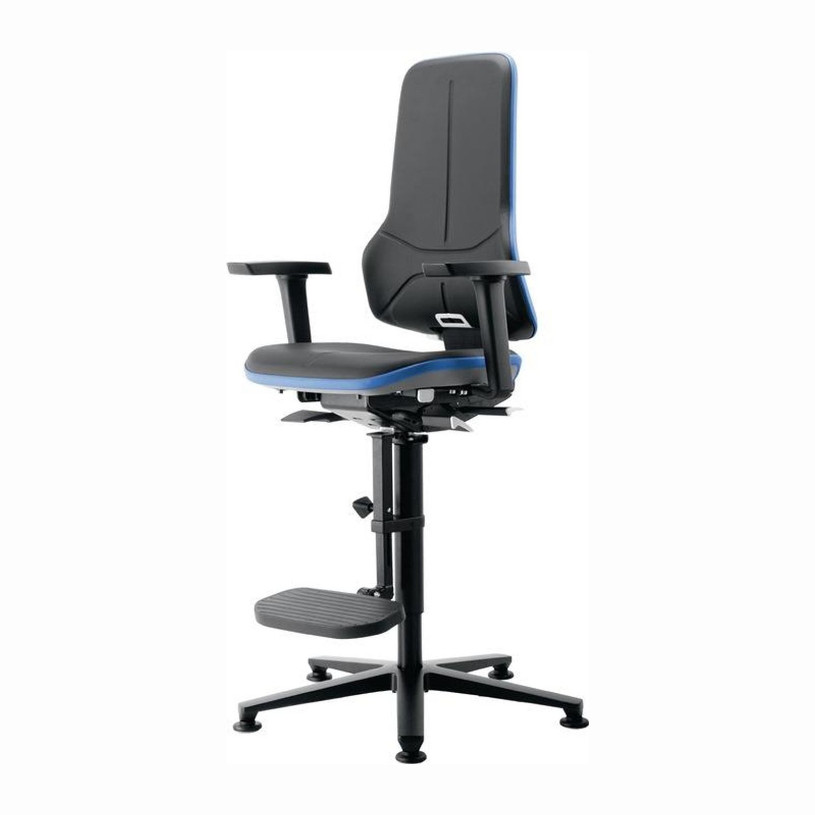 Interstuhl Stehhilfe interstuhl Arbeitsdrehstuhl Neon Bodengleiter + Aufstiegshilfe - ...