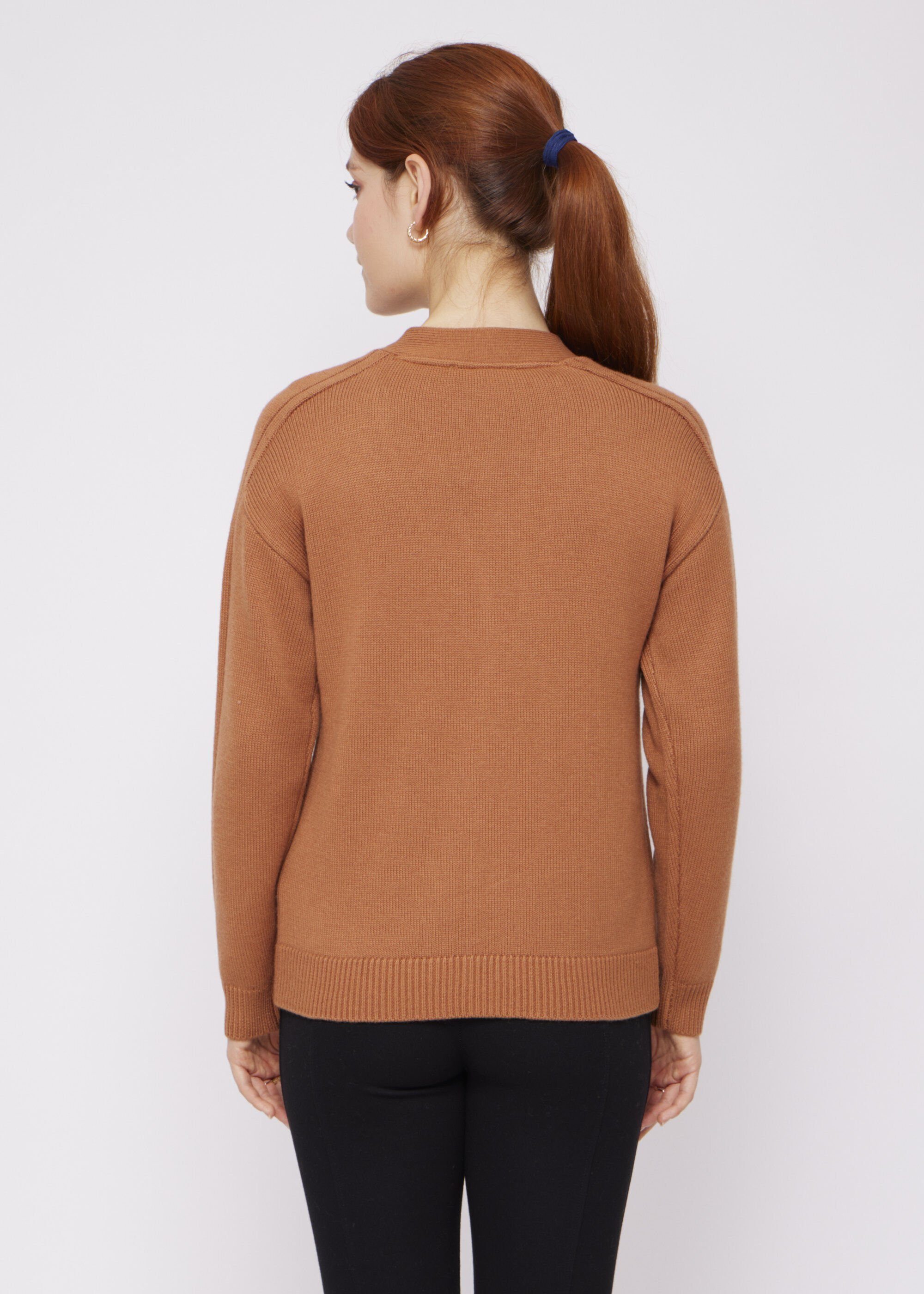 VICCI Germany Cardigan in Kurzform Camel modischer