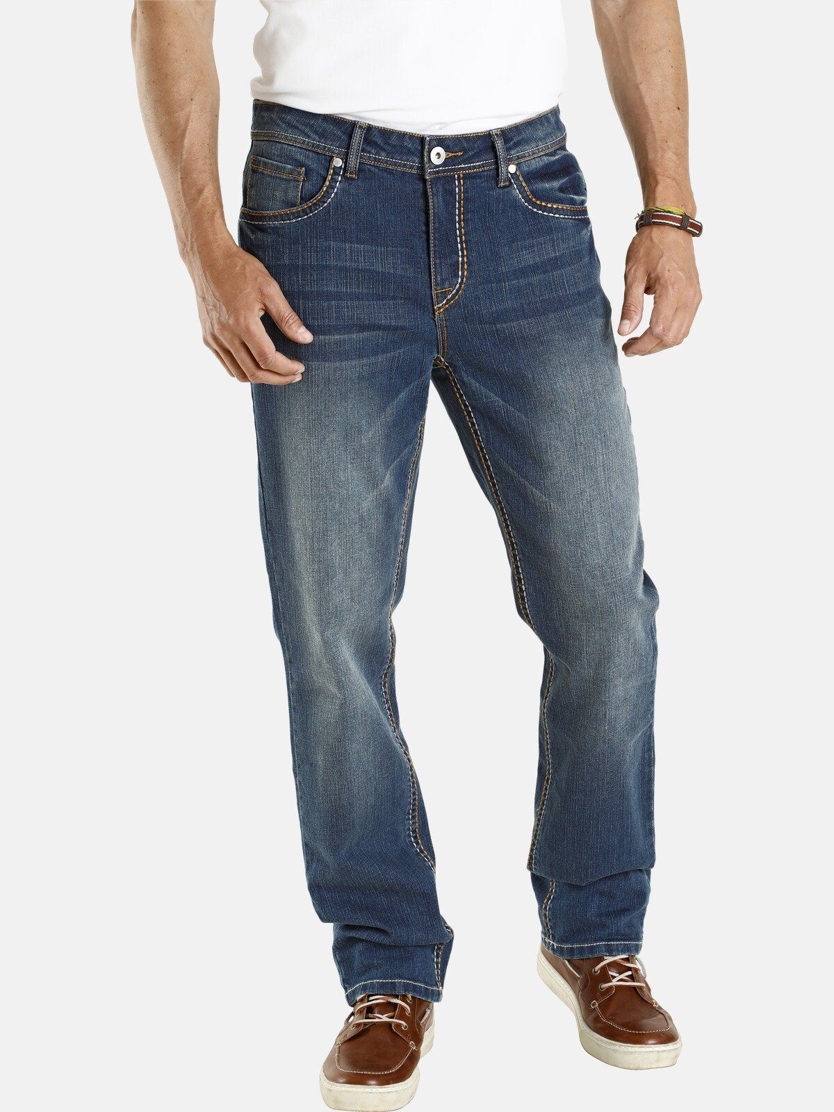 Jan Vanderstorm Comfort-fit-Jeans JANI +Fit Kollektion, Comfort Fit blau | Straight-Fit Jeans
