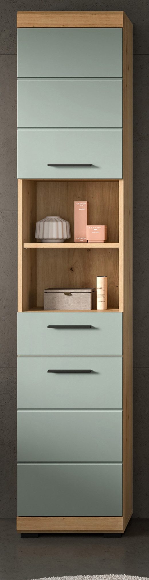 Inn.Furn Hochschrank Shawn (Badschrank in Salbei günstig online kaufen