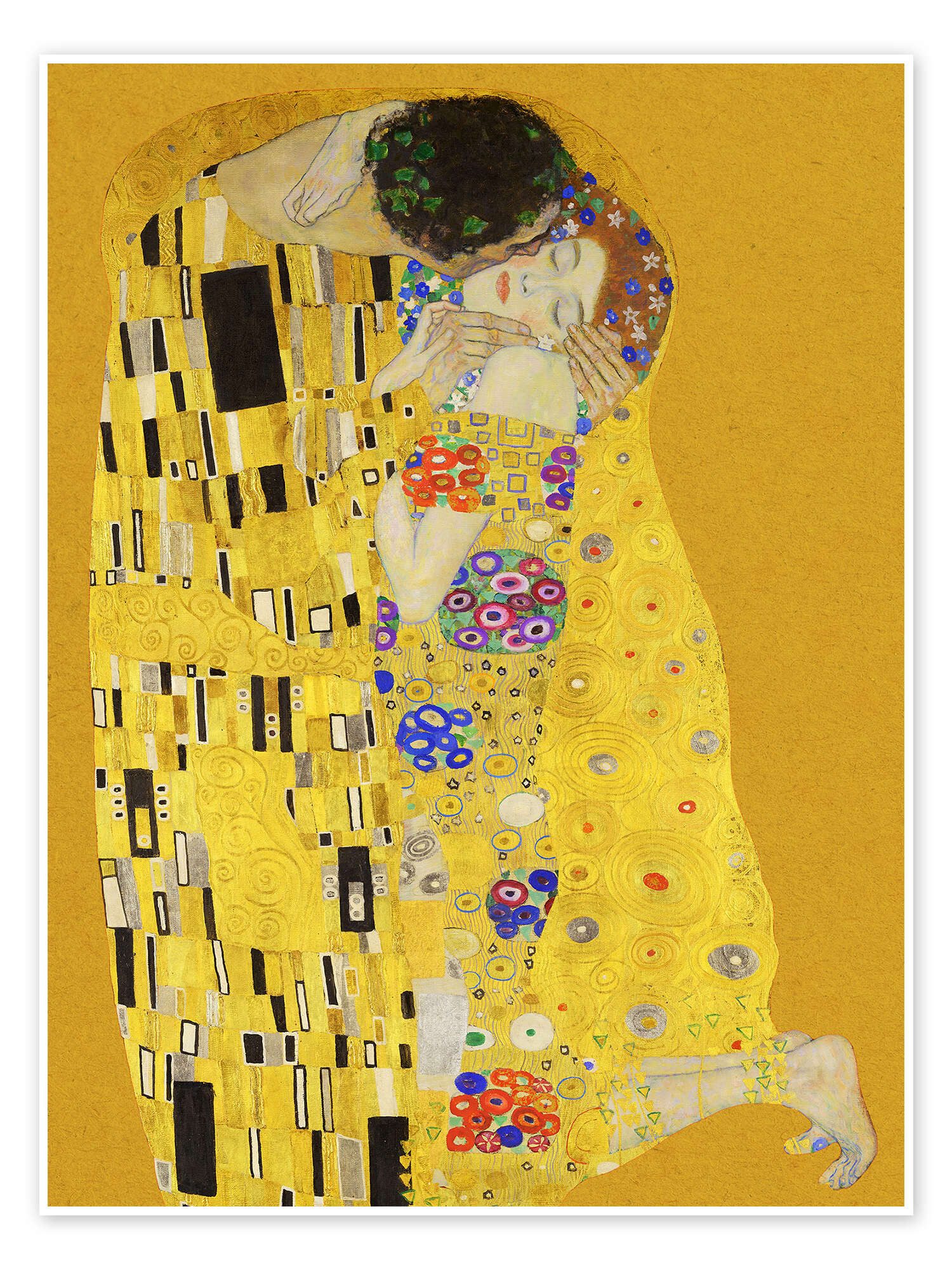 Posterlounge Wandbild Der Kuss, Gustav Klimt, erhältlich als Poster, Leinwandbild, Wandsticker oder Acrylglasbild
