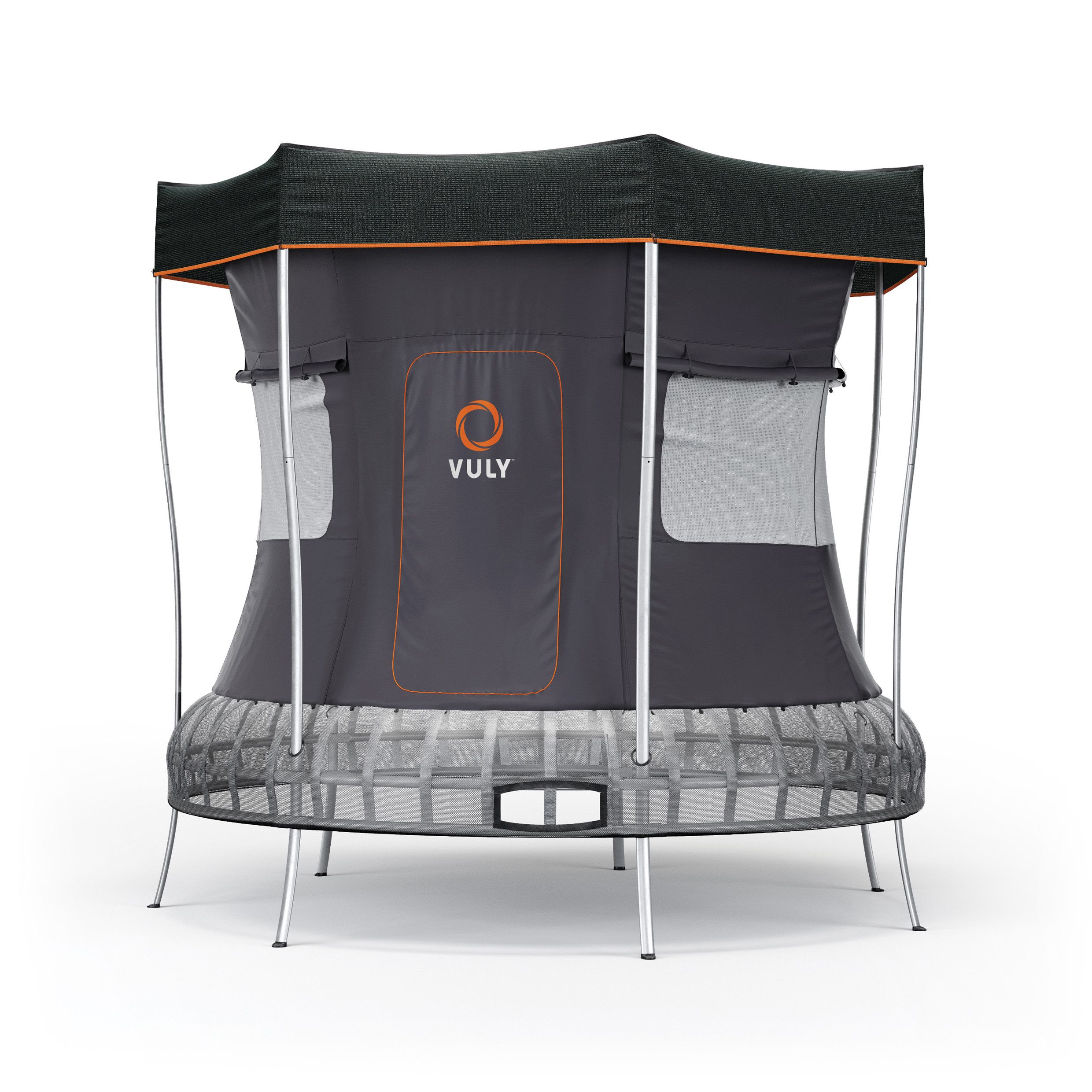 Vuly Gartentrampolin Bundle Thunder Trampolin inkl. Dach und Zeltwand, Ø 292 cm, mit Blattfedern