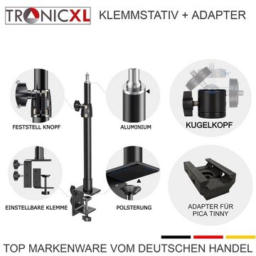 TronicXL Tisch Stativ Halter für Picatinny Schiene Halterung Schienen Rail Stativhalterung