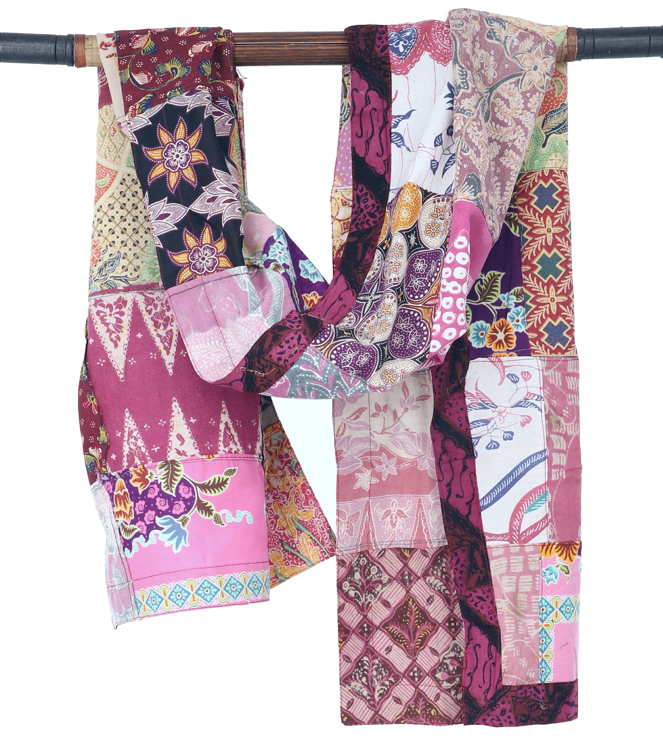 Guru-Shop Halstuch Unikat upcycling Baumwoll Patchworkschal,..