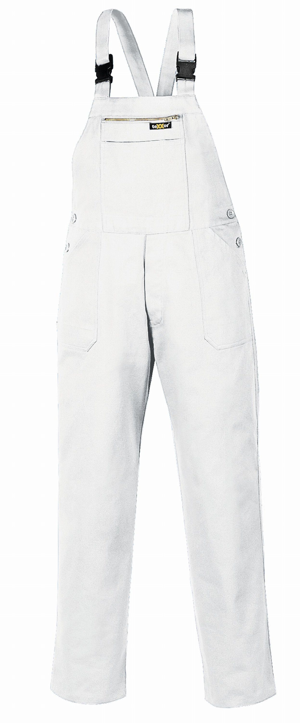 TRIZERATOP Arbeitslatzhose Latzhose 290 g/m² weiß Größe 46 (1-tlg)