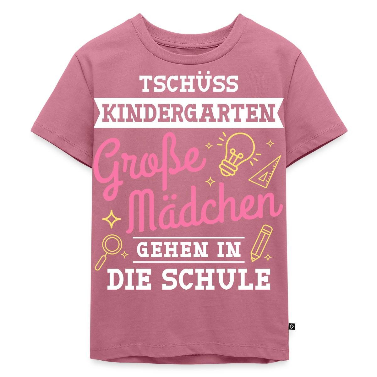 Spreadshirt T-Shirt Große Mädchen Gehen In Die Schule Einschulung Kinder Premium T-Shirt (1-tlg)