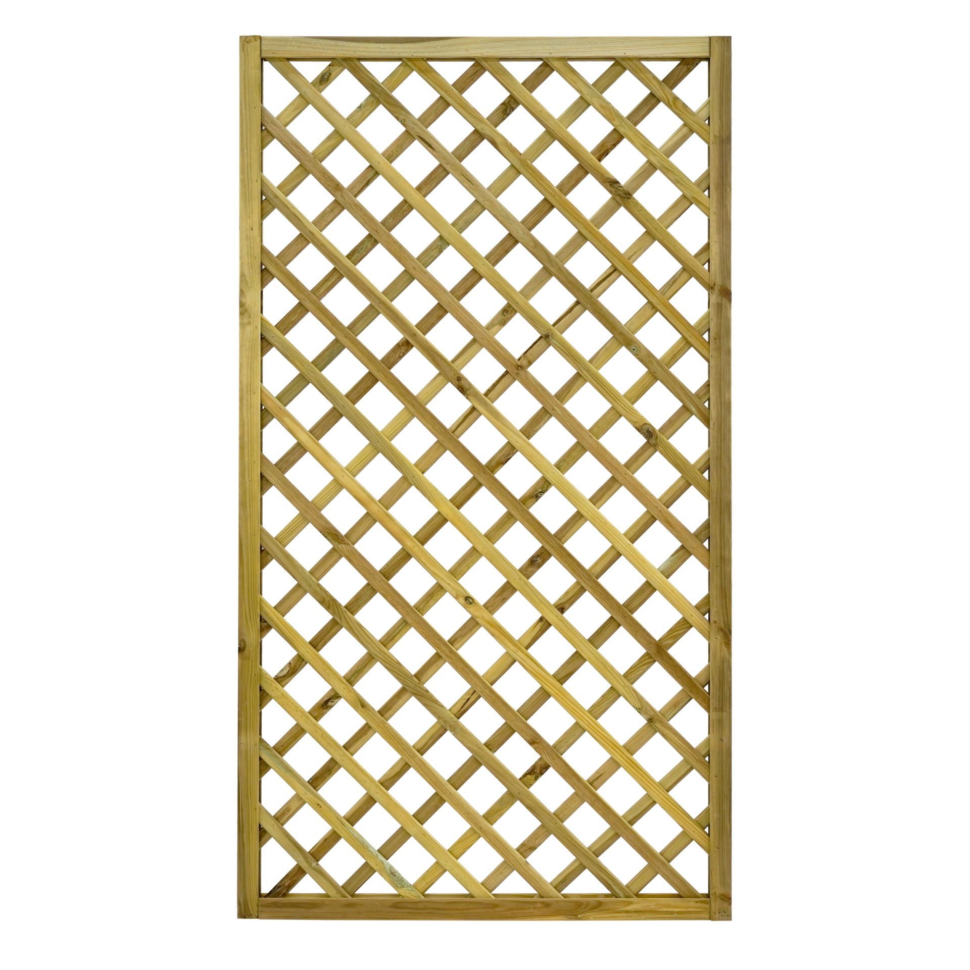 GartenLand Zaun Rankgitter Vario 7x7 gerade Kiefer – Kesseldruckimprägniert, (Set, Ohne Pfosten)