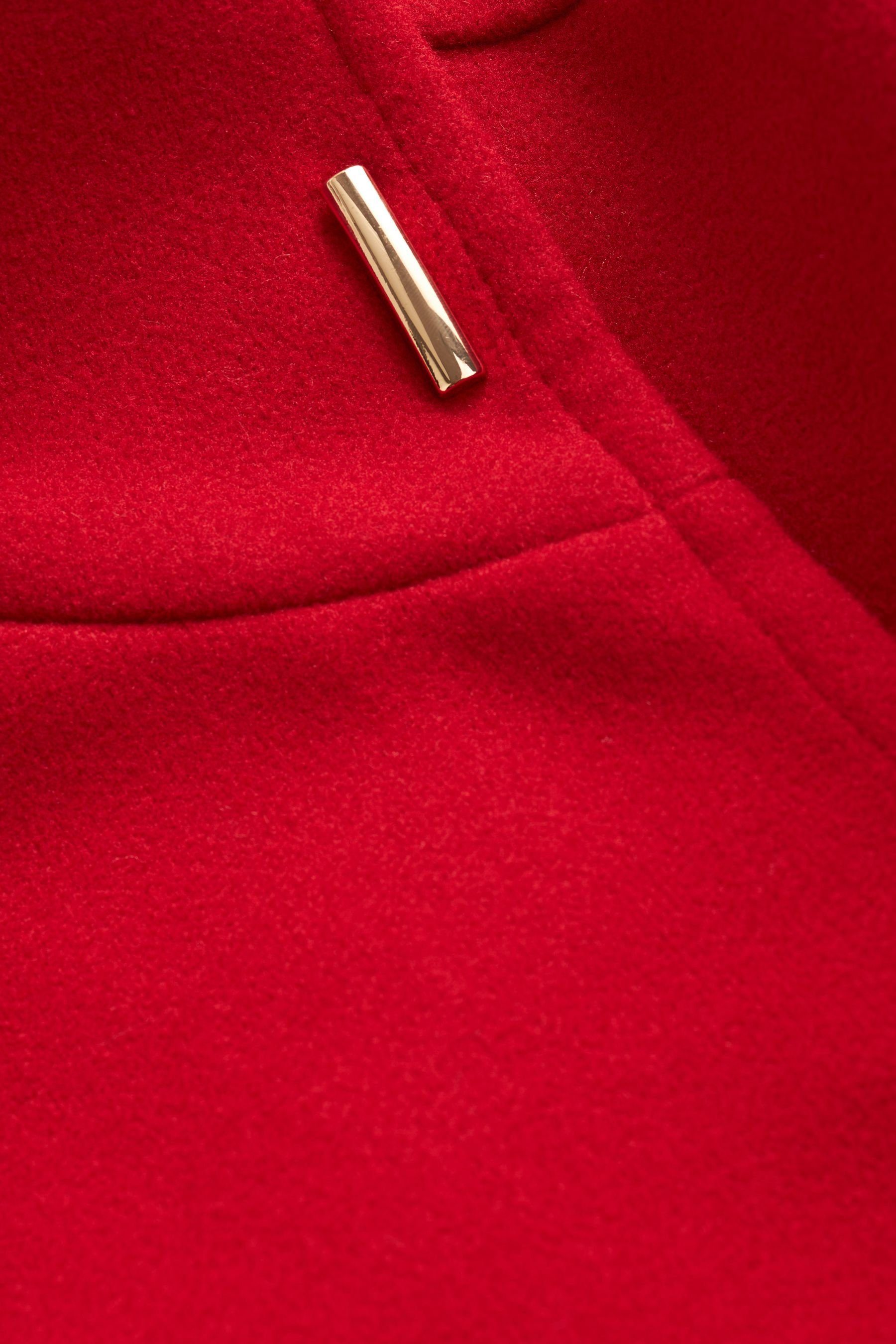 Mantel mit Red (1-tlg) Stehkragen Langmantel Next