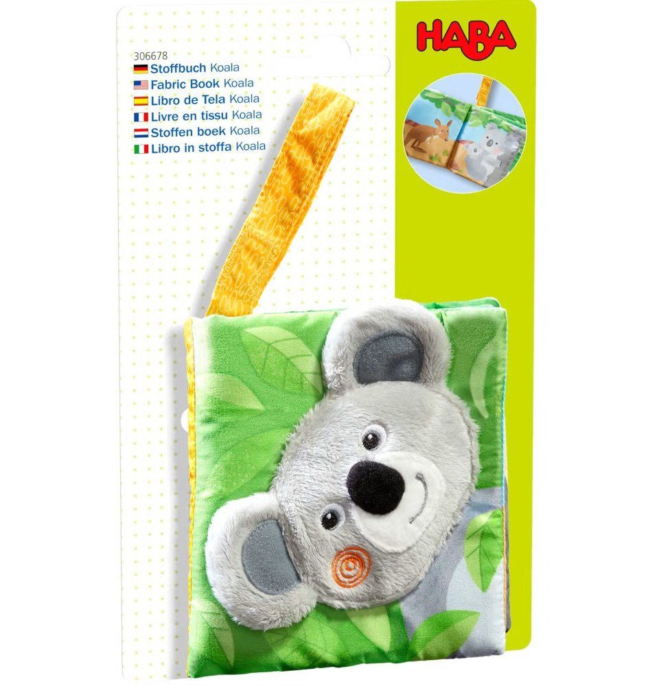 Haba Stoffbuch HABA 306678 - Stoffbuch Koala, Buggybuch, 13,5 cm