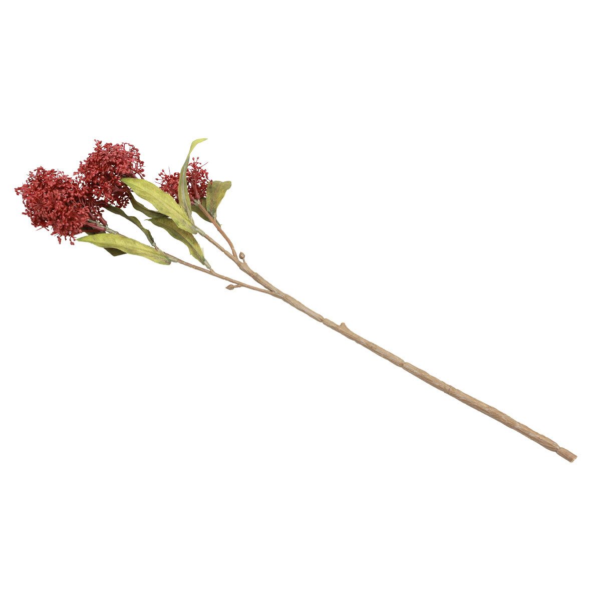 Kunstblume Skimmia Kunstpflanze mit täuschend echten Blüten und Rispen, 3 Stück, Florists Products, Höhe 0.5 cm
