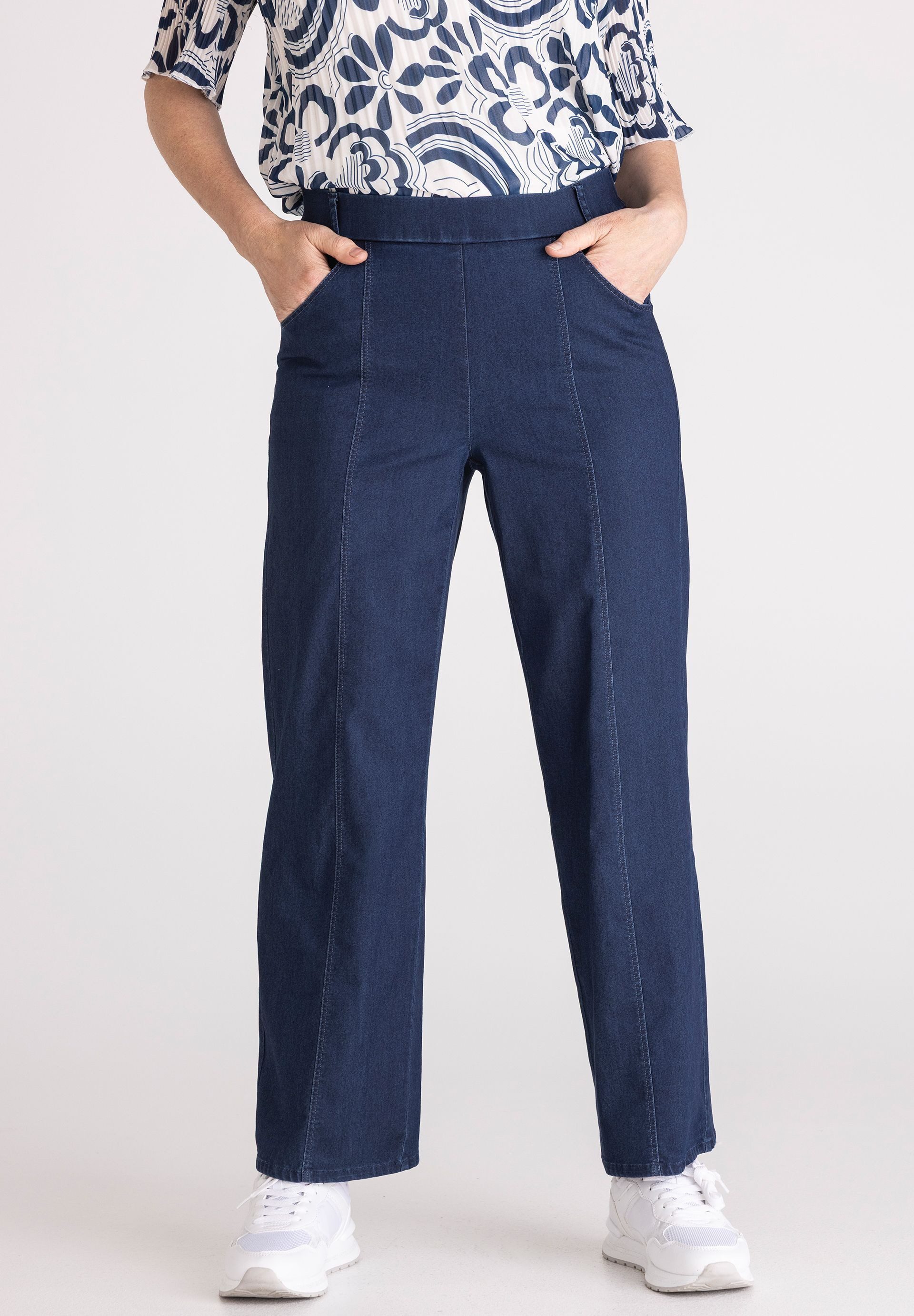 FRANK WALDER Stoffhose mit stylischer Mittelnaht